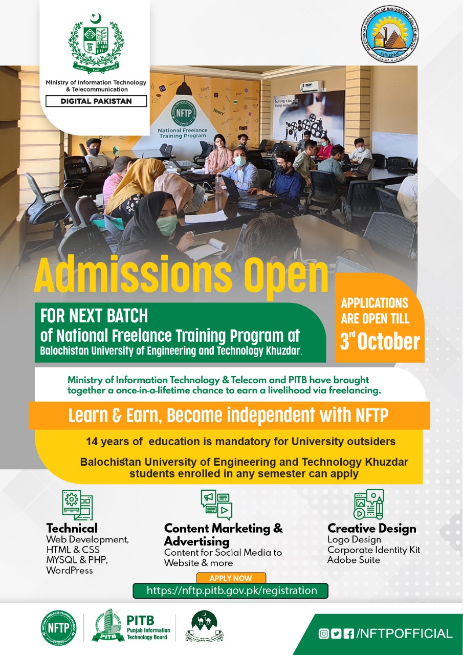 Admission open in NFTP